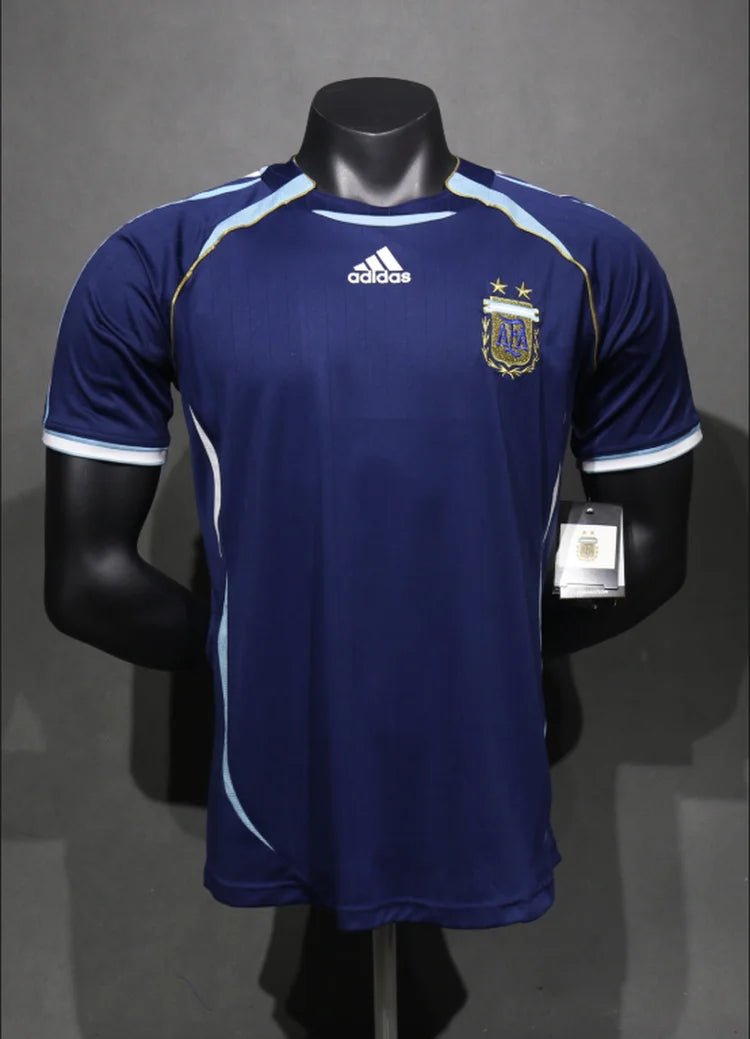 Maillots Homme Extérieur Argentine 2006 Bleu foncé S-3XL